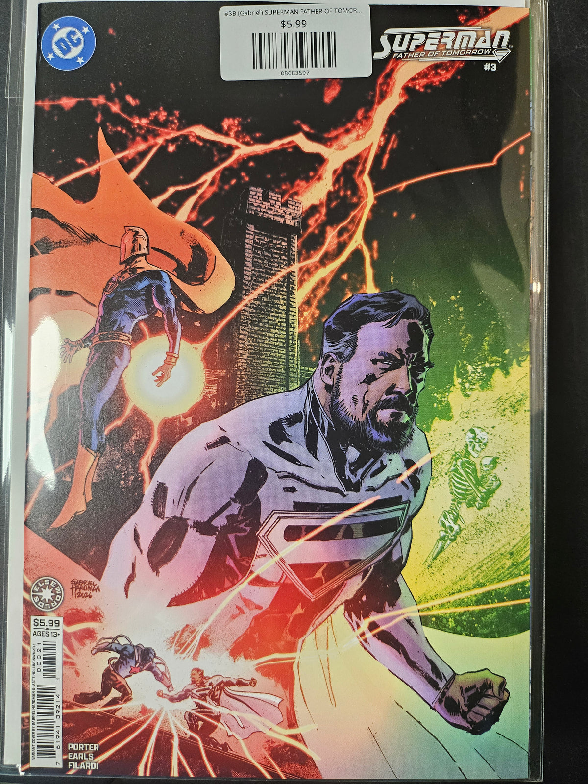 #3B (Gabriel) SUPERMAN FATHER OF TOMORROW (OF 6 GABRIEL HARDMAN CARD STOCK VAR)