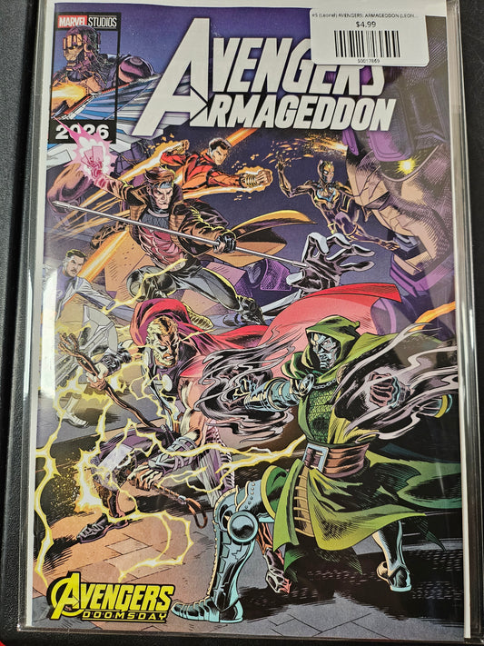 #5 (Leonel) AVENGERS: ARMAGEDDON (LEONEL CASTELLANI MARVEL STUDIOS AVENGERS: DOOMSDAY WRAPAROUND VARIANT)