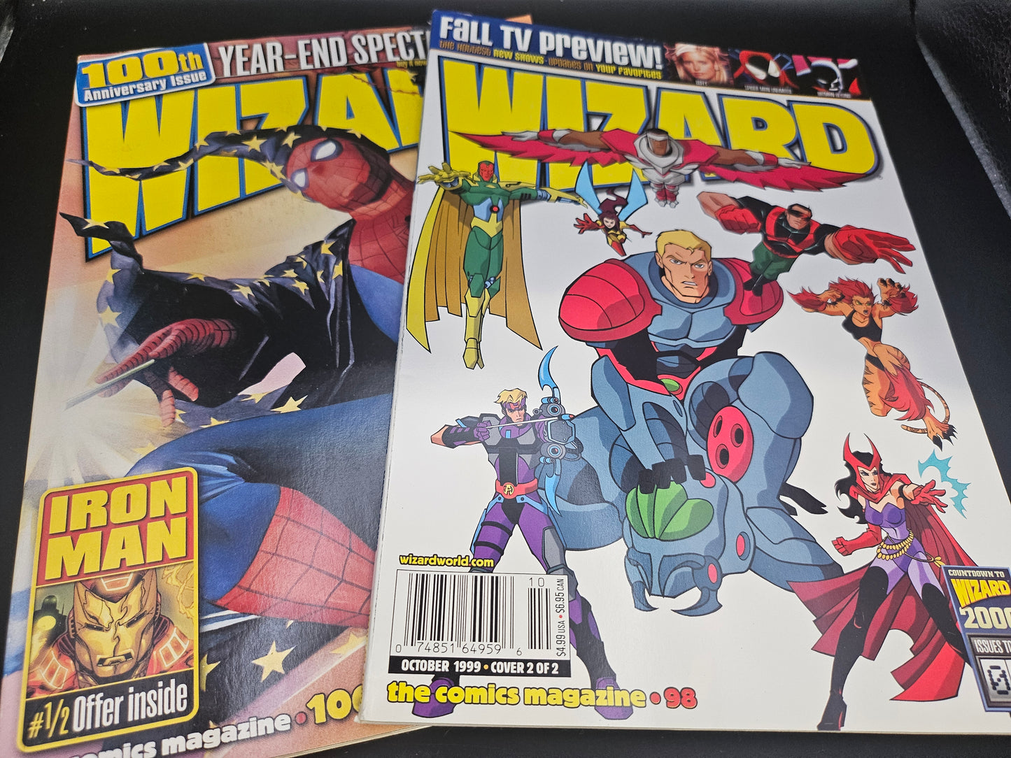 Wizard Magazines #89 92 98 98 100 103 104 105 107 108