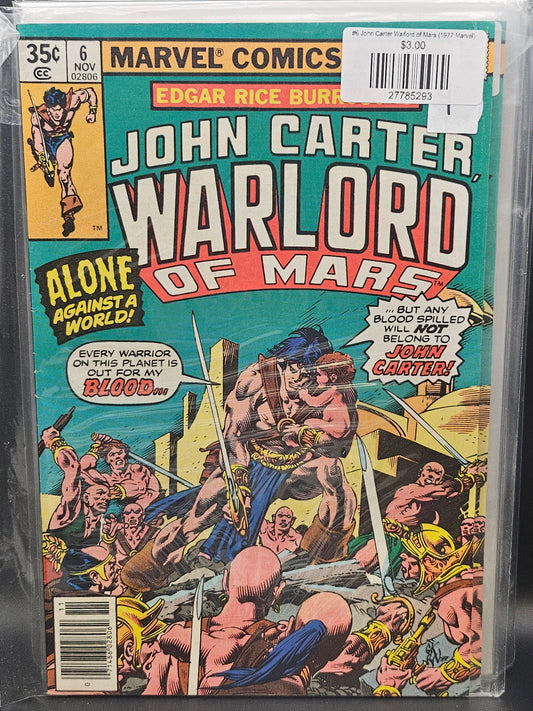 #6 John Carter Warlord of Mars (1977 Marvel)