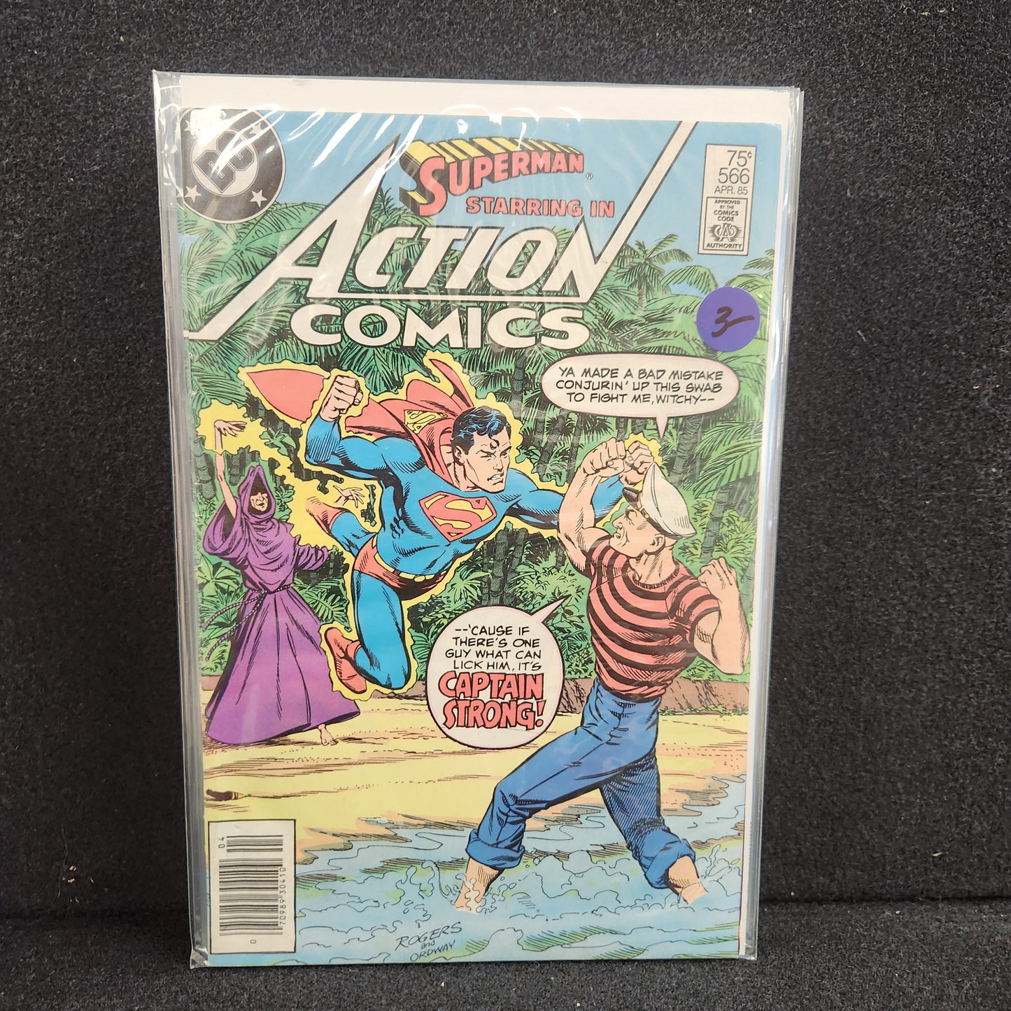 Action Comics #566 - Superman and Captain Strong (DC 1985)