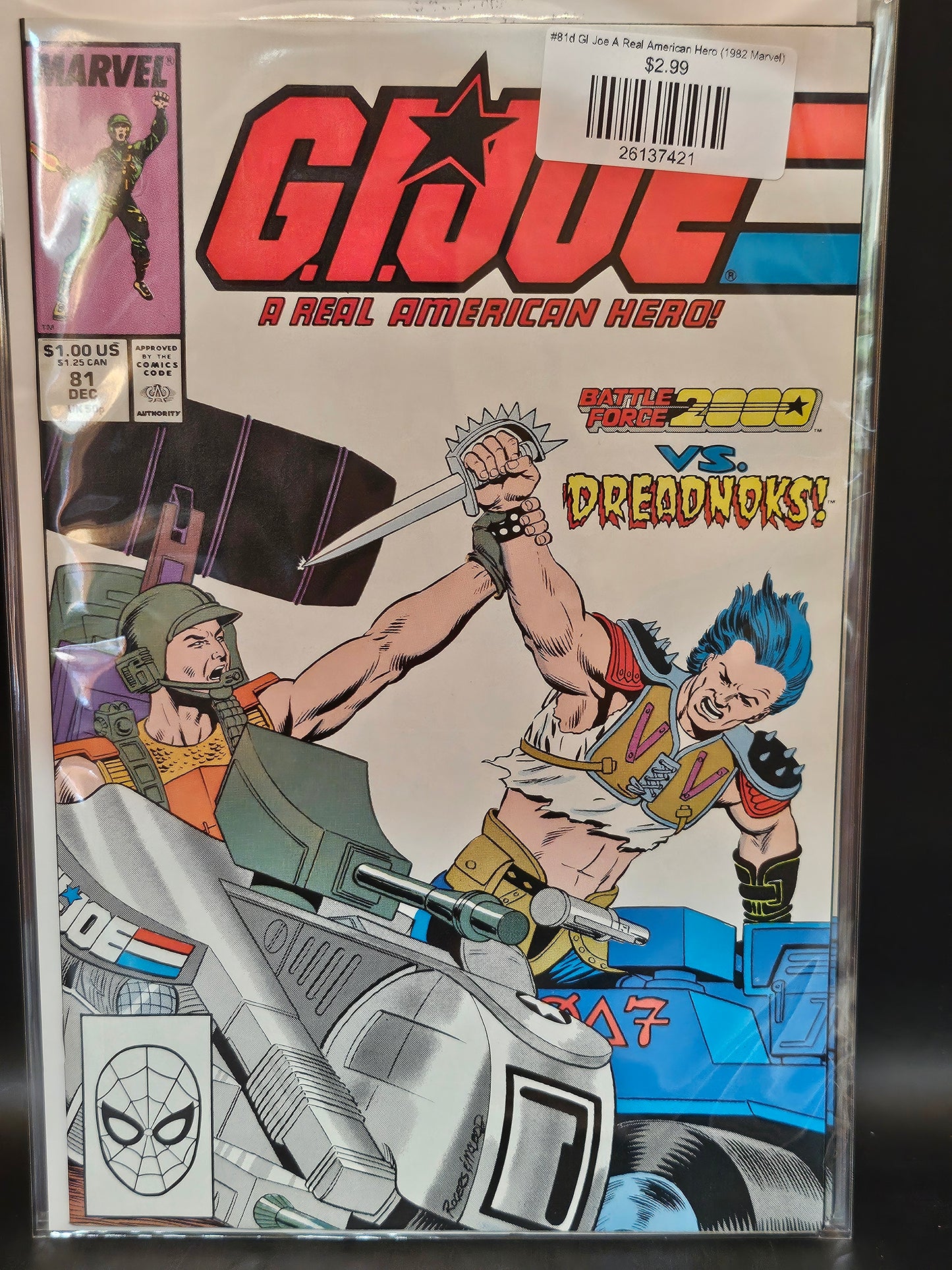 #81d GI Joe A Real American Hero (1982 Marvel)