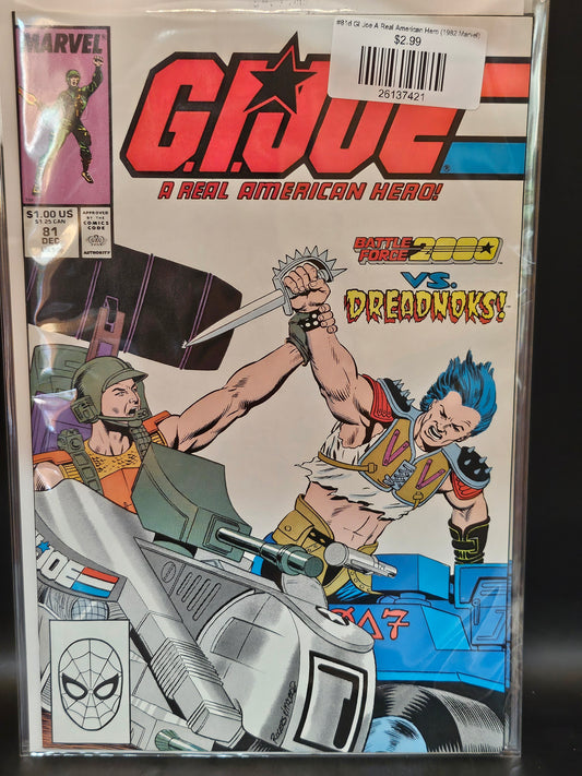 #81d GI Joe A Real American Hero (1982 Marvel)